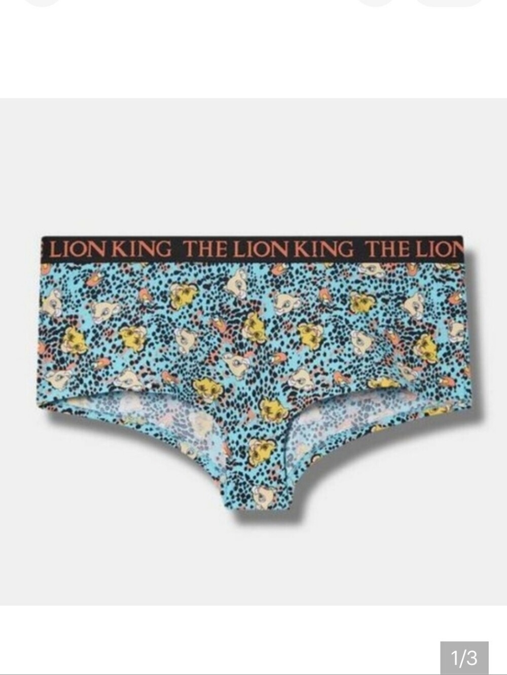 🆕️👑🦁 2X DISNEY THE LION KING SIMBA COTTON MIDRISE BOY SHORT PANTY🦁👑